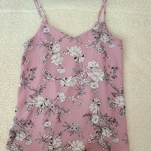 Lavender Floral Tank Top
